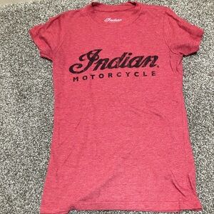 Indian Motorcycle Women's Red Short Sleeve Tee
